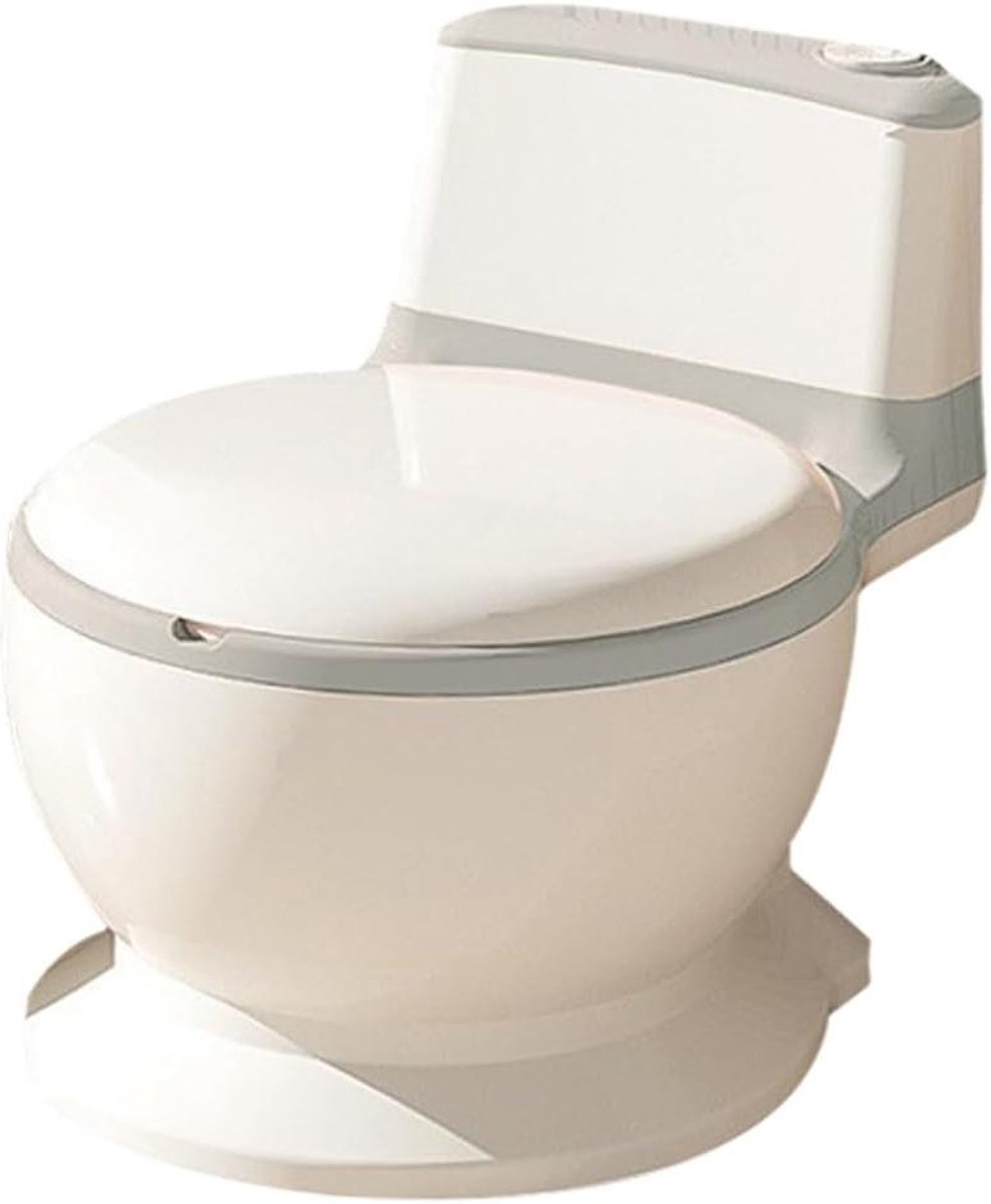 Kinder Potje - Baby Toilet - Zindelijkheidstraining - Met Geluid - 2 stuks - Grijs