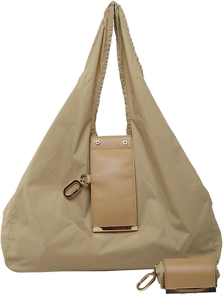 Dames Shopper - PU Leer Tas - Dagelijks Gebruik - Inclusief Sleutelhanger - 50 x 60 cm - Zwart