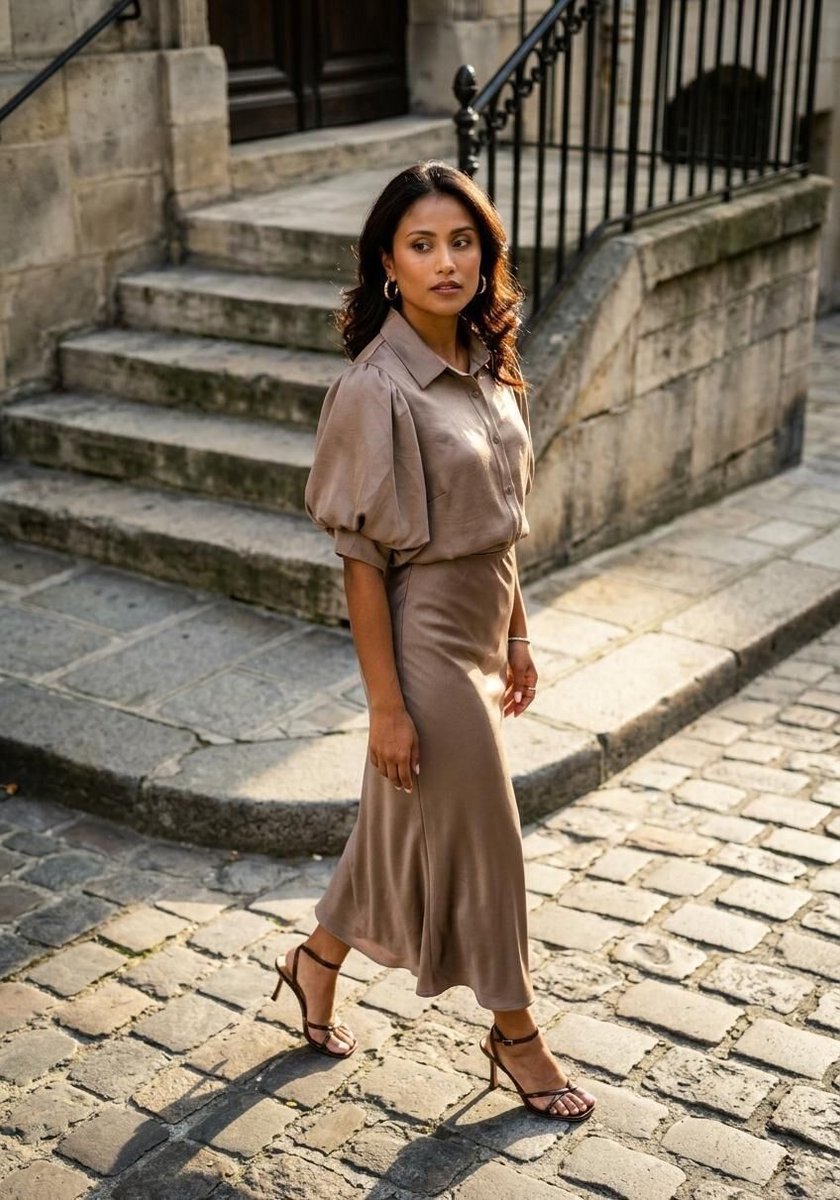Notre-V Nv-hildegard Rokken Dames - Taupe - Maat XS