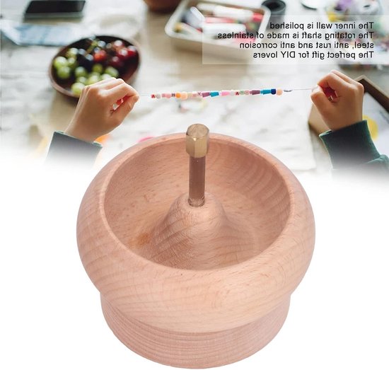 DIY Bead Spinner voor Armbanden en Taillebeads, Verstelbare Snelheid, Inclusief Grote Oognaald voor Beading en Creatief Knutselen — afbeelding 4