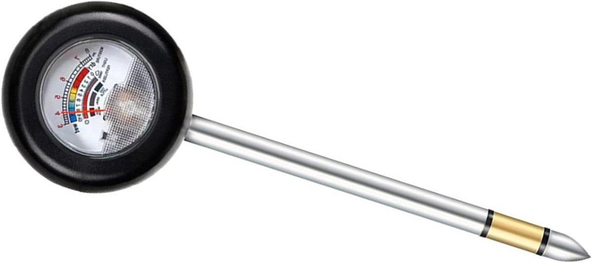 Bodem Testen Set - Grond Analysator - Planten Verzorgen - 4-in-1 Metingen - Tot 7.8 Inch - Zilver