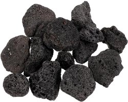 Lavastenen Decoratie - Vulkanisch grind Sierstenen - Aquarium Inrichting - Poreuze Structuur - 35 x 35 x 25 cm - Zwart