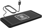 Draadloos Oplaadpad - 15,8x7.5x0,8cm Siliconen Antislipmat | Oplader Voor Autotelefoon, Automatisch Detectiestation, Veilig Dashboard-powerdock Voor Woon-werkverkeer En Gebruik Met Voertuigen Over La