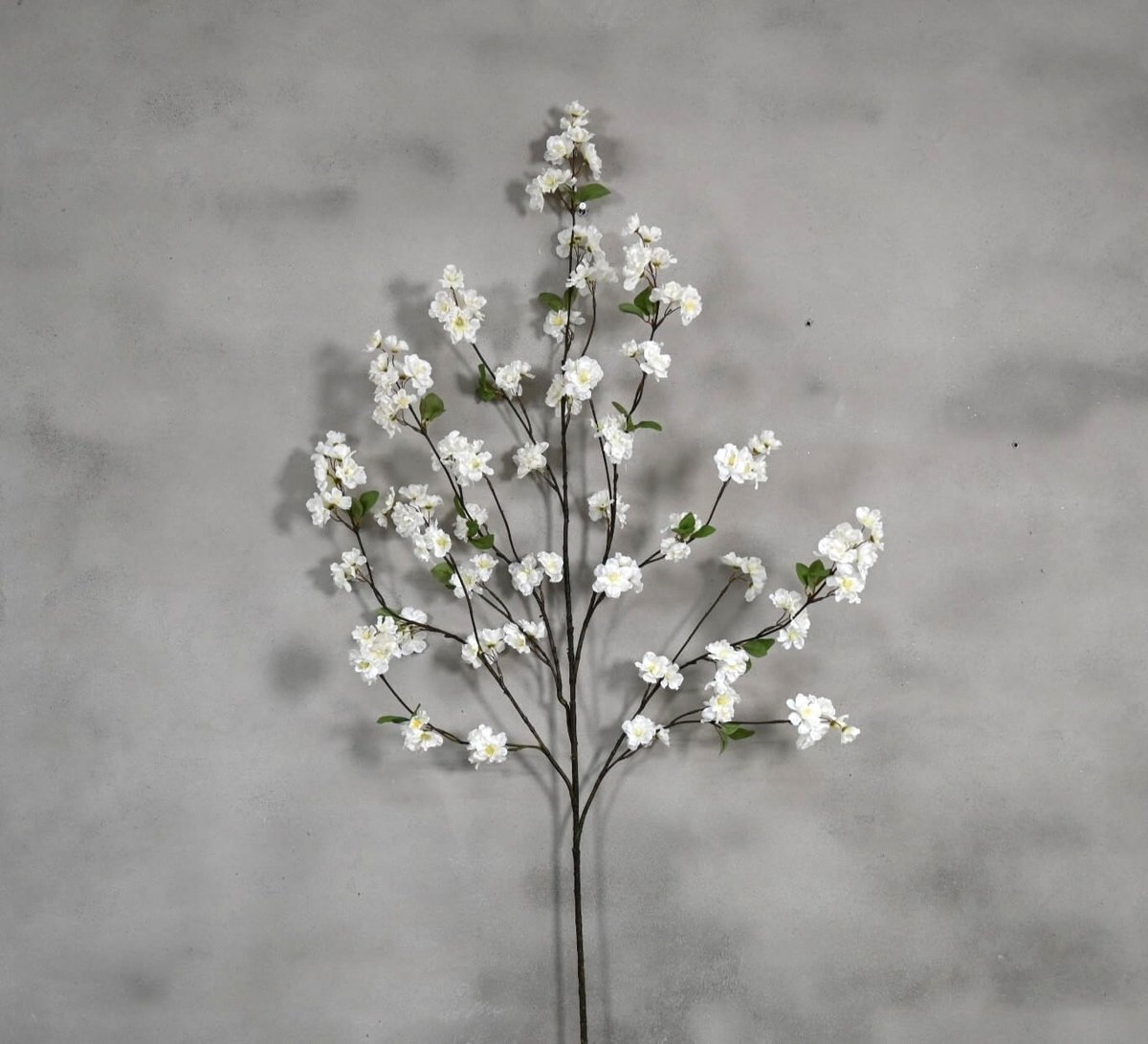 Kunst Prunusbloesemtak | Wit | 110 cm