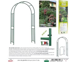 Verdemax 3446 120 x 40 x 219 cm Tuinijzeren Boog - Groen