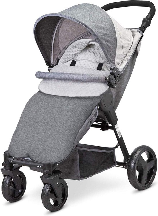 Baby voetenzak - Winter slaapzak - Bescherming kinderwagen - Water wind sneeuw - 85 cm - Welle Minky — afbeelding 3