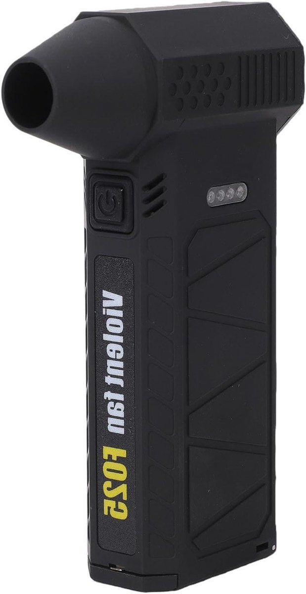 Draadloze Luchtblazer - Handventilator Oplader - Apparaten Reinigen - Traploze Snelheidsregeling - 8400 mAh Batterij - Zwart