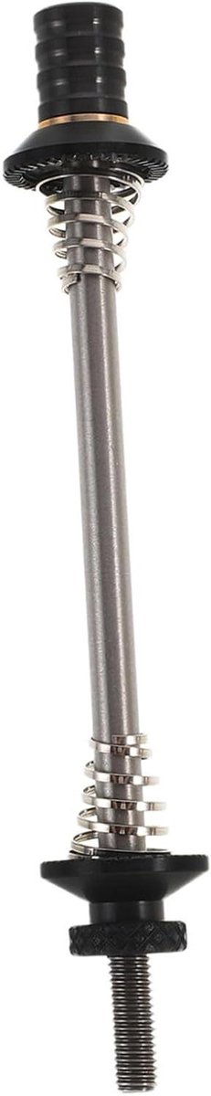 Fietsas Snelspanner - Wielspies Fiets - Snelle Wielwissels - Tijdbesparend Ontwerp - 11.5 cm Lengte - Zwart