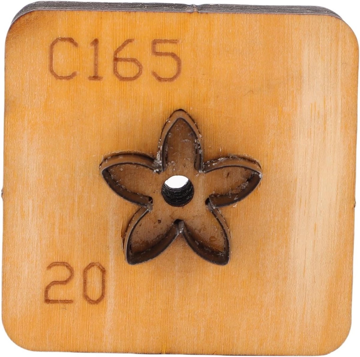 aladdien - Leren bloemvormige snijder - Metaal kunstschaar - Papieren kunstgereedschap - 20mm formaat - Snijmal - Productie - Papier - Kunst - Zilve...