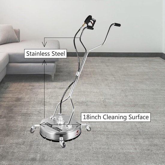 Hogedrukreiniger - 18" - Max. 4000 PSI - Vlakke oppervlakken — afbeelding 3
