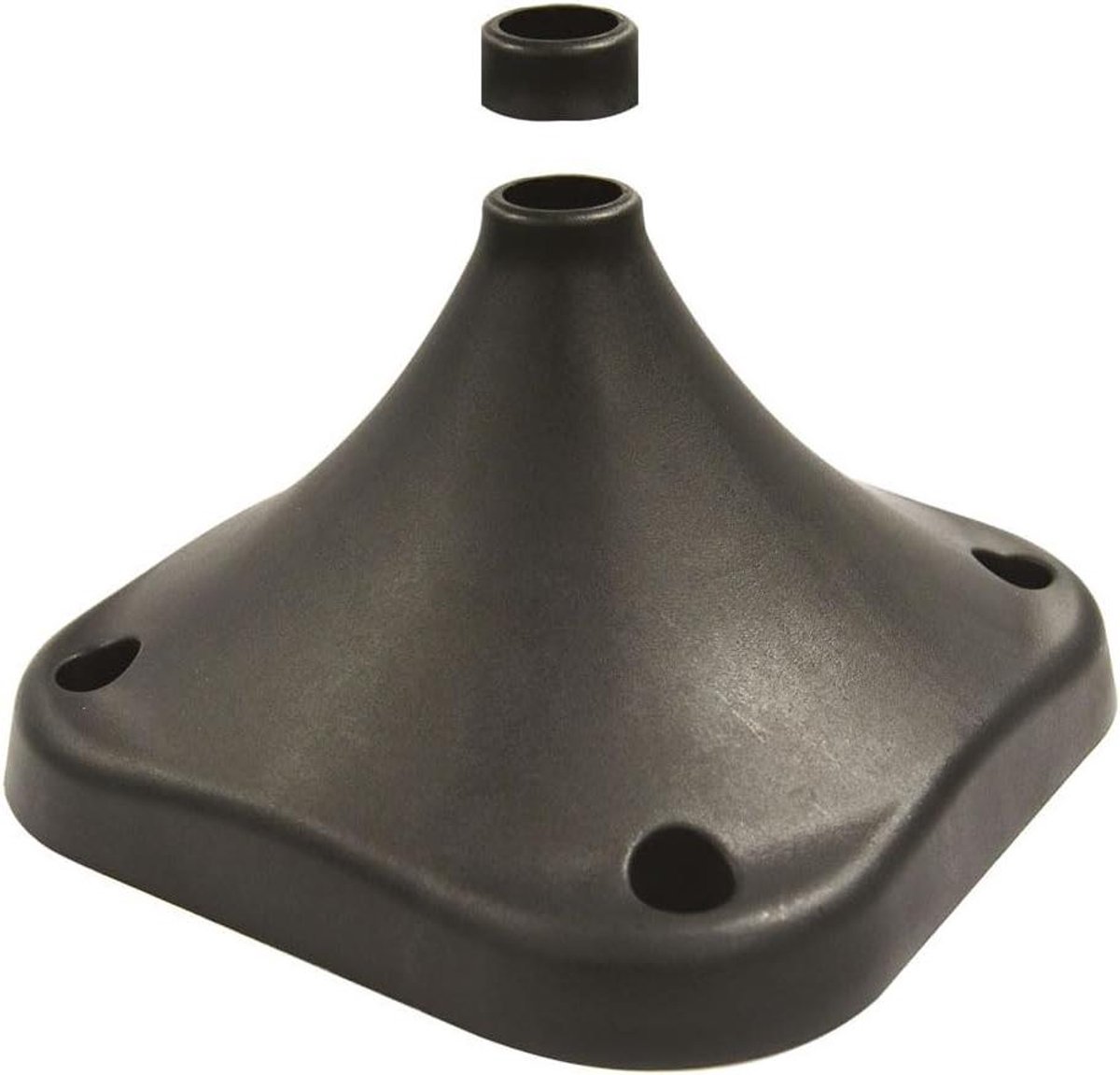 Slanghaspel Standaard - Bodemhouder Draaibaar - Tuin Besproeien - 360 Graden Rotatie - 23 x 15.5 x 23 cm - Zwart