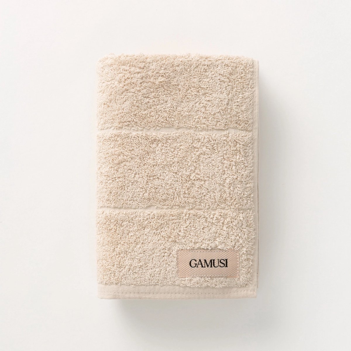 GAMUSI Set van 3 Badhanddoeken TERRY – 100% Katoen Badstof – OEKO-TEX – Vuursteen – 30x50 / 50x100 / 100x150 cm - Badset