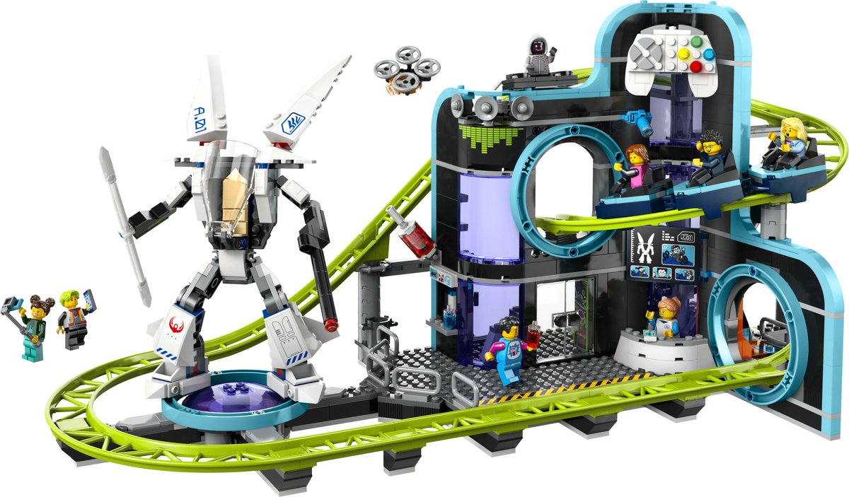 LEGO City Achtbaan in Robotwereld speelgoed - 60421 — afbeelding 12