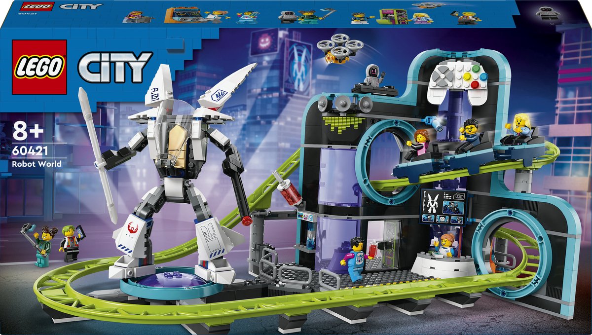 Bol.com LEGO City Achtbaan in Robotwereld speelgoed - 60421 aanbieding