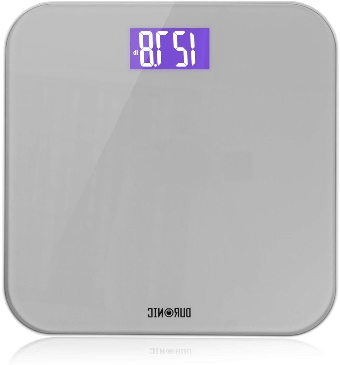 Persoonlijke Weegschaal - Digitale Weegschaal - Gewicht Bijhouden - Nauwkeurige Sensoren - Tot 180 kg - Zilver Glas