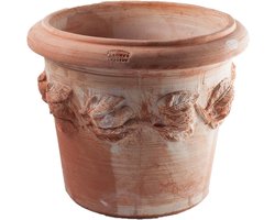 Bloempot Terracotta - Plantenbak Sierpot - Planten Buiten - Vorstbestendig Kwaliteit - 25cm Doorsnede - Bruin