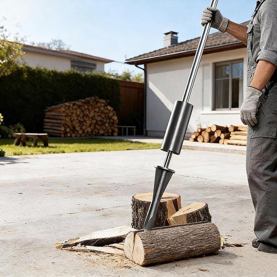 Houtklover - Brandhout Kloven - Efficiënt Werken - Traagheidsmechanisme - 3cm Kloofkop van Houtklover — afbeelding 3