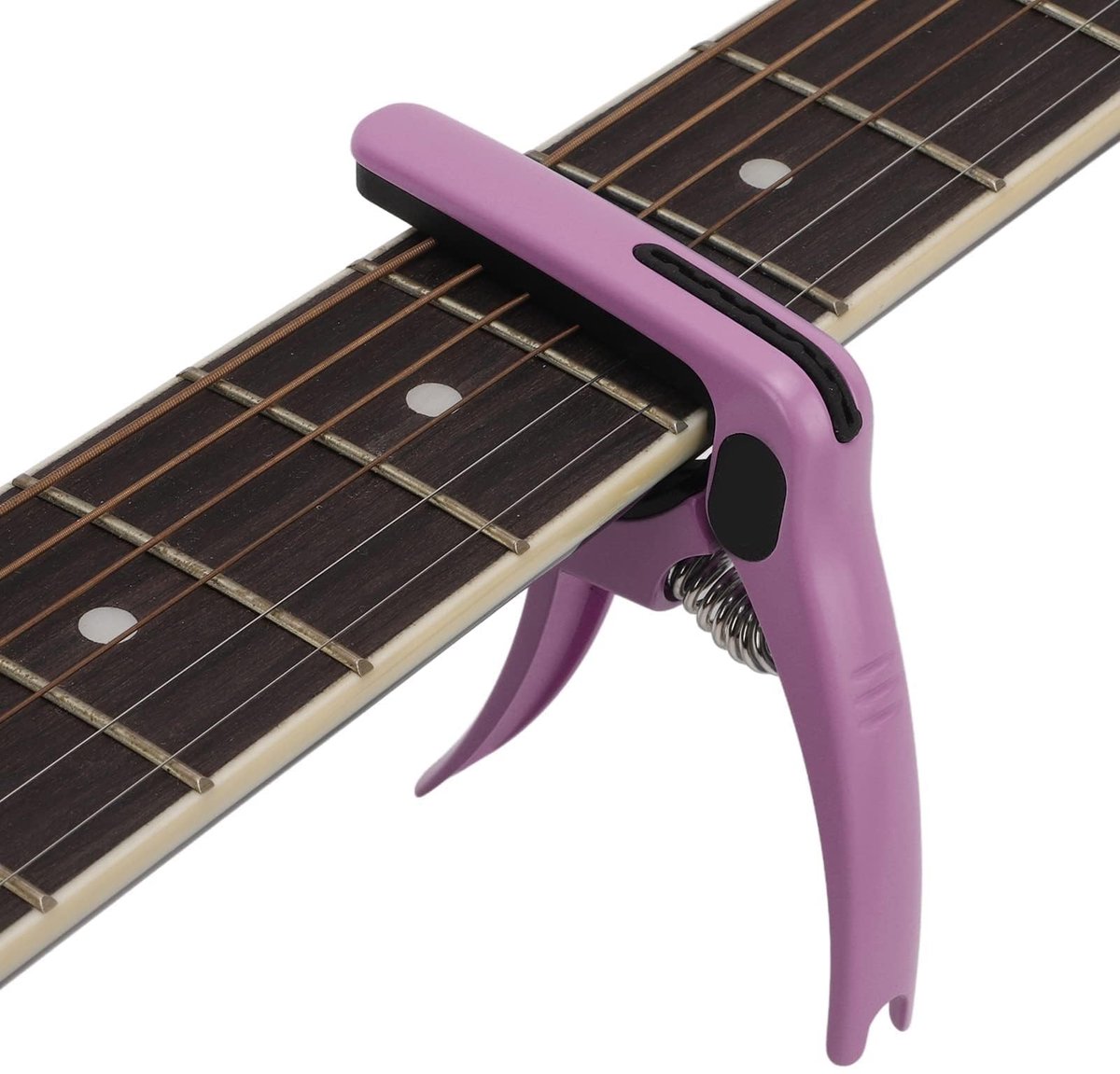 aladdien - Elektrische Gitaar Capo - Capo voor Ukelele en Gitaar - Met Geheugenveer - Purper - String Instrumentaccessoires - Geschikt voor Akoestis...