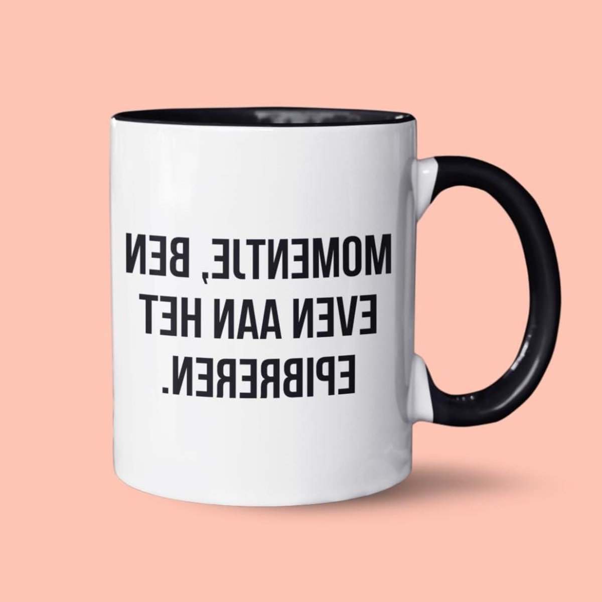Koffiemok - Thee mok - Ontspannen moment - Magnetronbestendig - 325 ml - Doorzichtig