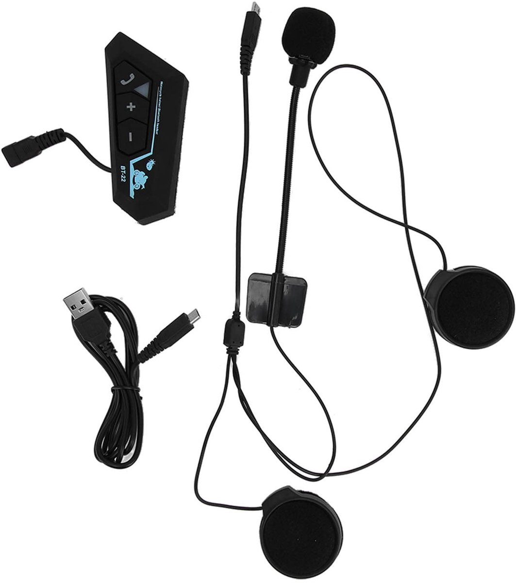 aladdien - Motorhelm Bluetooth-headset - Draadloze hoofdtelefoon - Ruisonderdrukking - Multifunctionele headset - Automatisch beantwoorden - Geschik...
