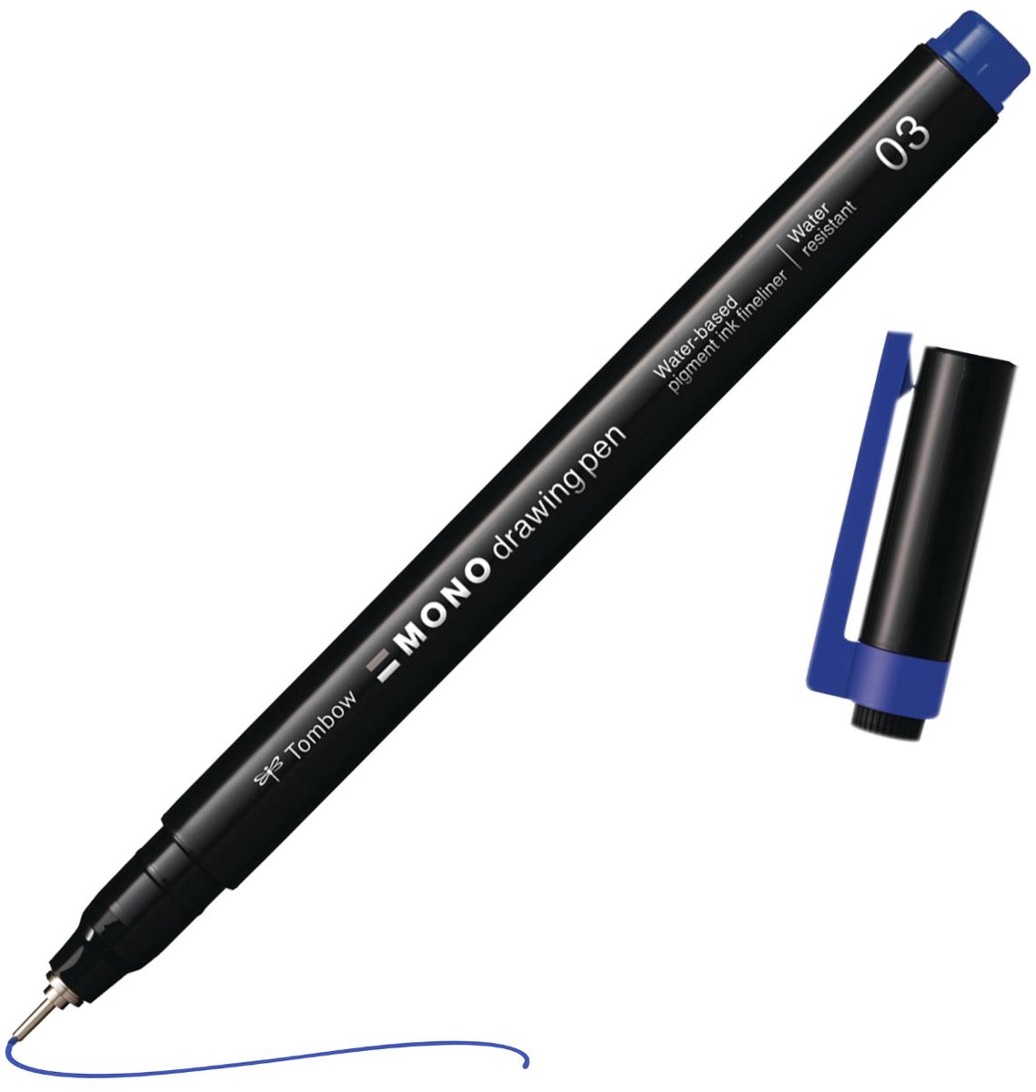 Tombow Mono Fineliner - 03 - 0.38 mm - Fijne punt - Blauw