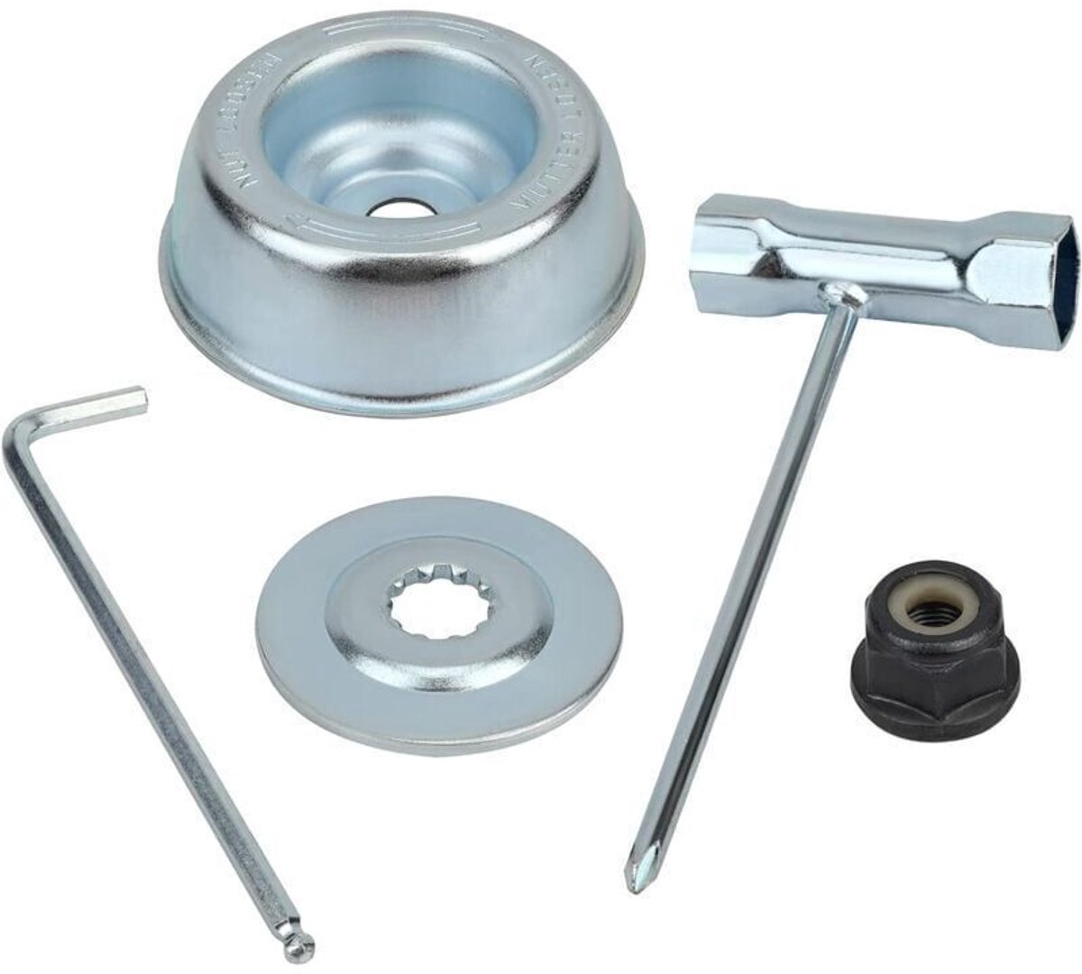 Universele set moeren geschikt voor de kop van de bosmaaier, geschikt geschikt voor Stihl bosmaaiers FS55, FS55R, FS56, FS56RC, FS70R, FS80, FS85, FS90, FS90R, FS94, FS100RX.
