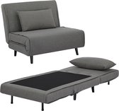 Troonz Slaapstoel Lucca 100x192 – Inklapbare Slaapbank – Zetelbed – Slaapfauteuil 1 Persoon – Tot 120 kg Draagvermogen