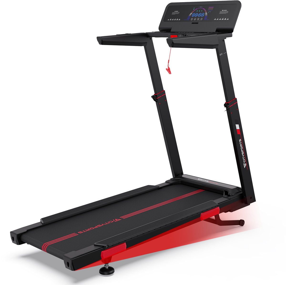 CITYSPORTS NB2 AI Loopband Inklapbaar - AI-spraakbediening - 1-16.5km/u - Treadmill - Wandelband - Walking pad - 200KG - App - Bluetooth - en horlogebesturing