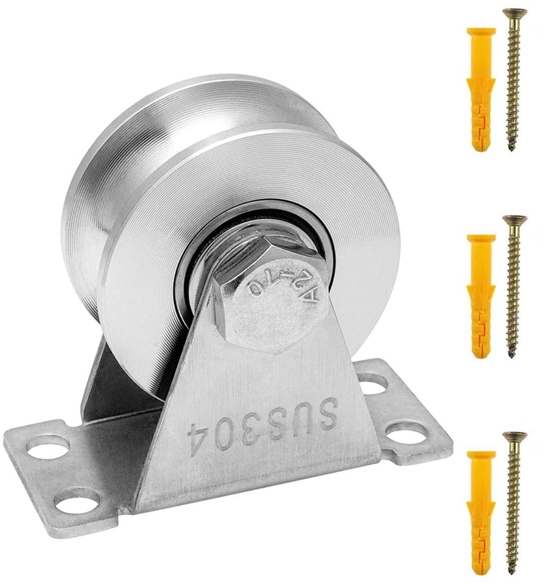 aladdien - U-type katrol - Stalen katrolblokken - Hoogwaardige kwaliteit - Voor fitness en buitenwerk - Dempende lagers - Geschikt voor diverse touwen