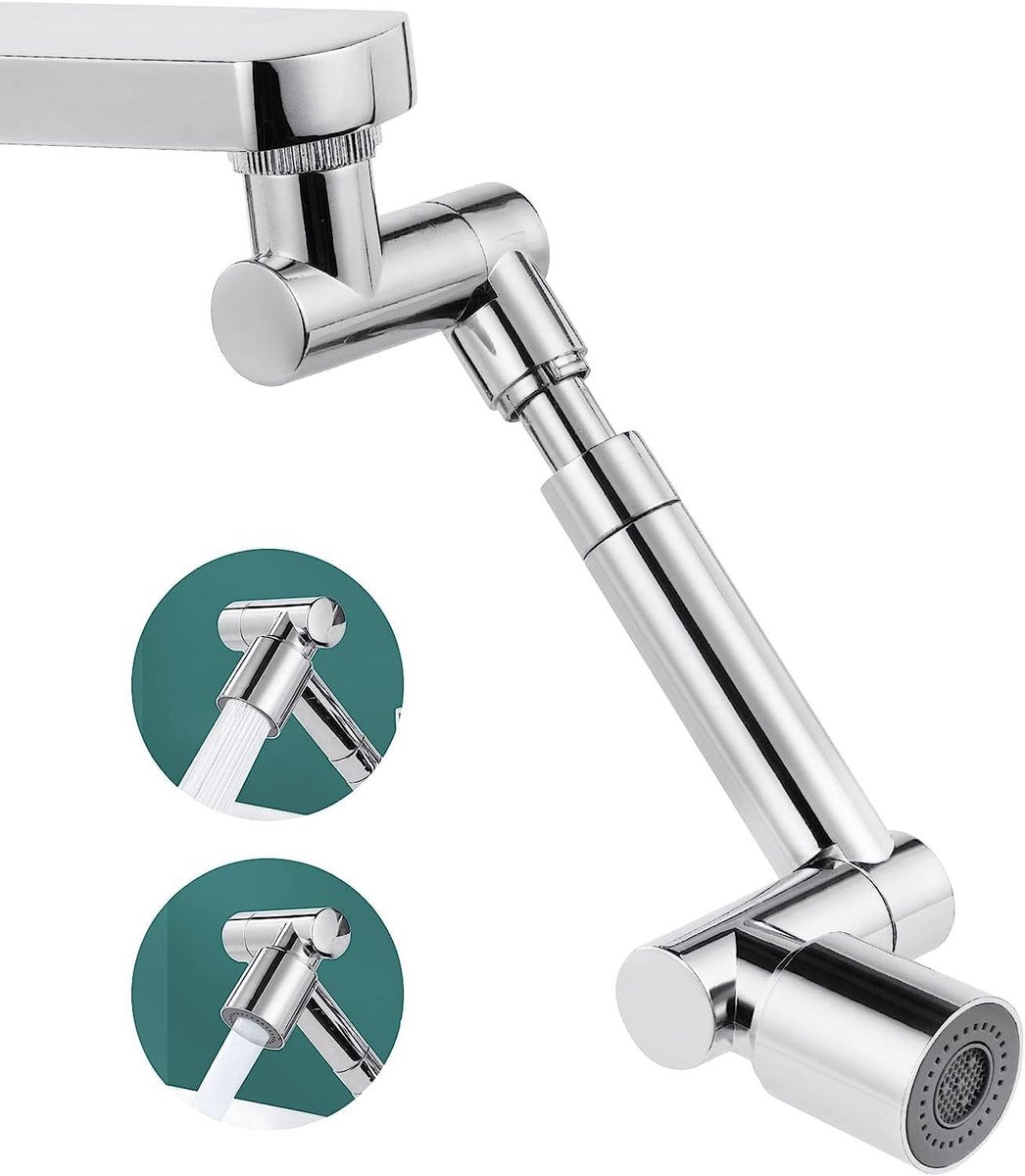 ONF3 - Kraanverlenging - Multifunctionele Faucet Extender - 2 Waterstroom Modi - Efficiënt en Praktisch - Keukenaccessoire - Makkelijk te Instal...