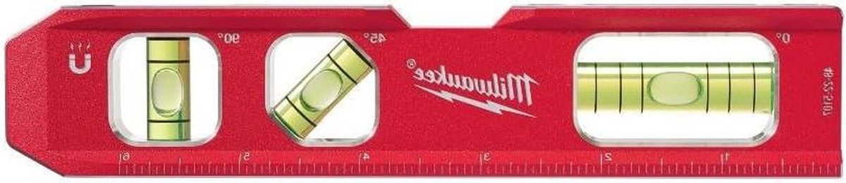 Compacte Waterpas - Meetinstrument - Precies Meten - Met Magnetische Basis - 267 cm - Rood