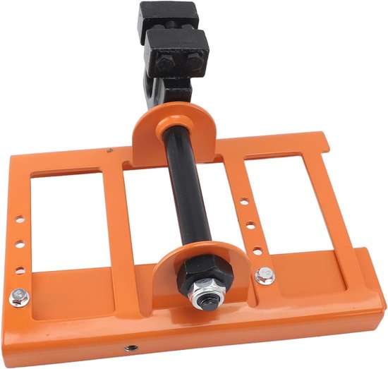 Kettingzaagmolen Opzetstuk - Houtzaag Geleider - Precisie Hout Zagen - Verticale Snijmethode - 20 x 14.5 cm - Oranje Geel — afbeelding 3