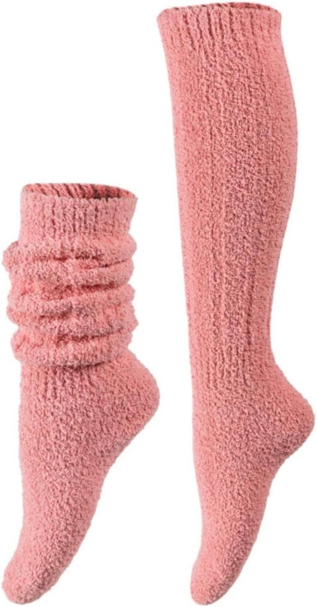 Warme Sokken Dames - Thermo Sokken - Winterse Warmte - Zachte Terry - Kniehoog - Effen