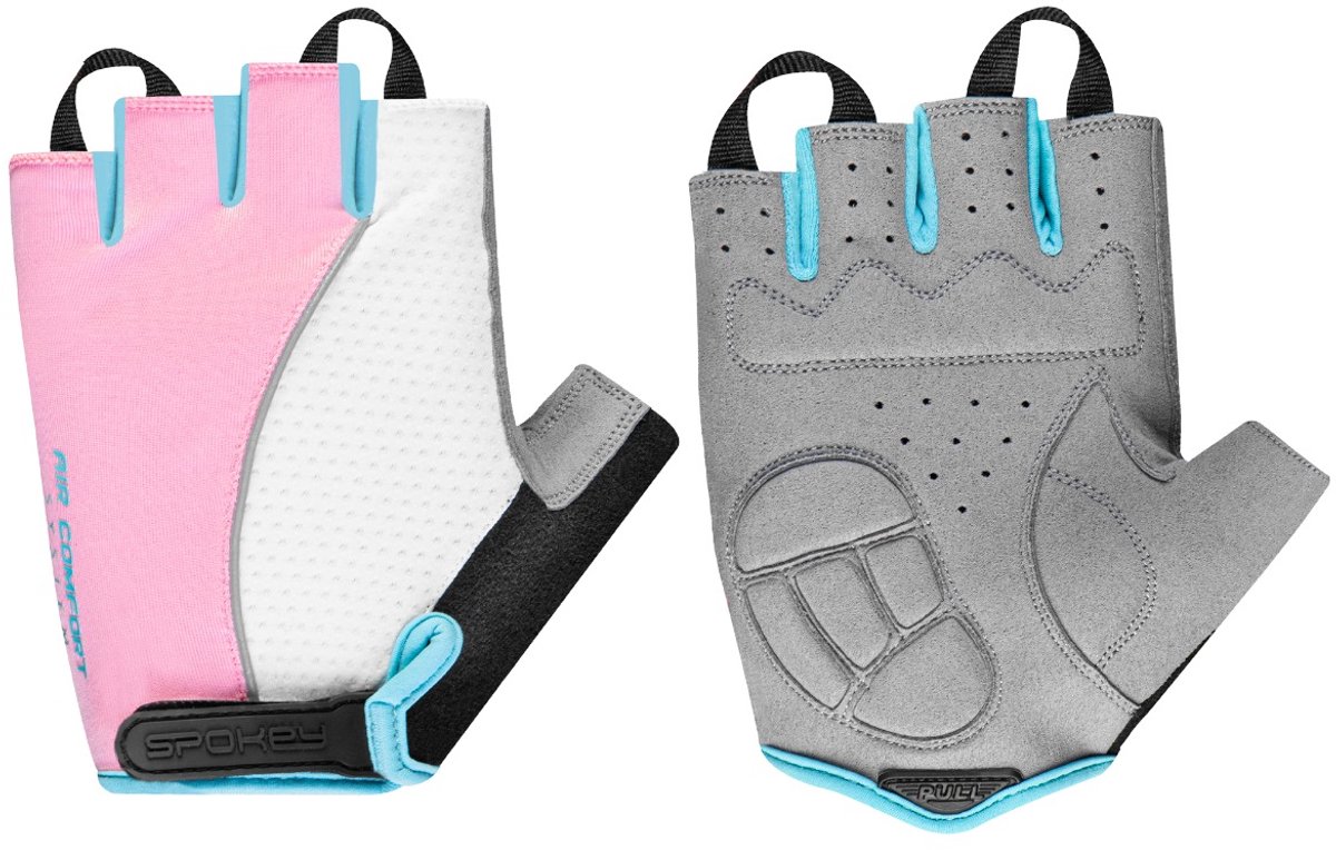 Spokey PIACENZA Fietshandschoenen - Wit / Roze / Blauw - S