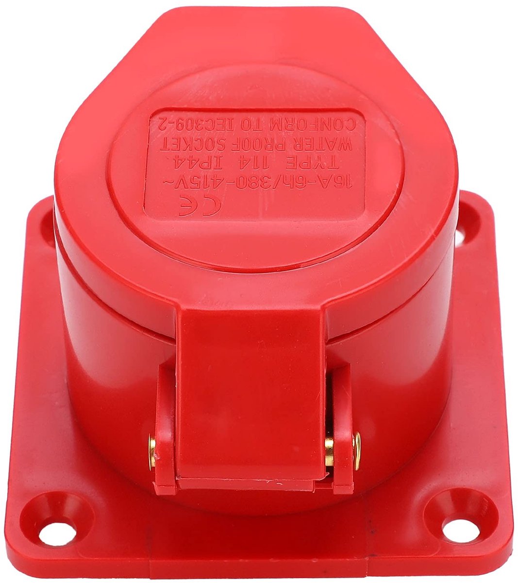 aladdien - 3-Fase Stroomaansluiting - 16A 4-Pins - Waterdicht IP44 - Verborgen Installatie - Aansluiting voor Industrie - Hoogwaardige Kwaliteit - G...