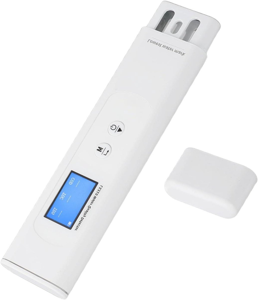 Waterkwaliteit Tester - TDS EC Meter - Drinkwater Testen - 6 in 1 Functies - Penformaat - Grijs