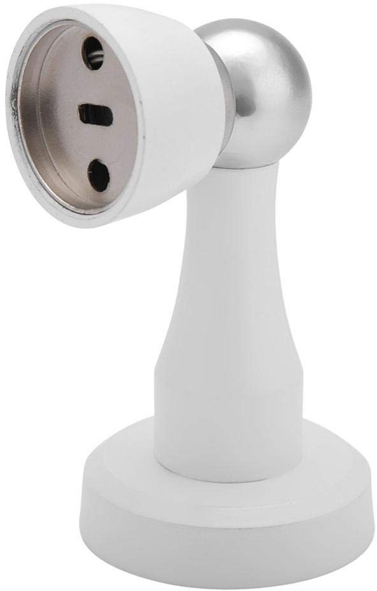 aladdien - Magnetische Deurscharnier - Sterke Deurstopper voor Muur en Vloer - Wit - Muurbevestiging - Robuuste Deurstopper - Geschikt voor Thuisgeb...