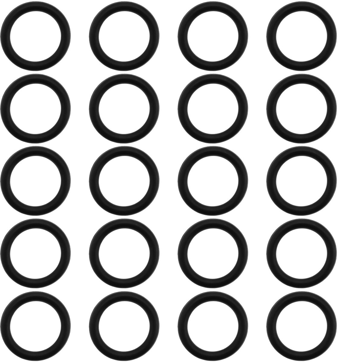 SPHProducts - Rubber O-ring pakkingafdichtingen - 20 stuks - Zwart - Compatibel met Karcher - Tapijtreinigers en afdichtingen