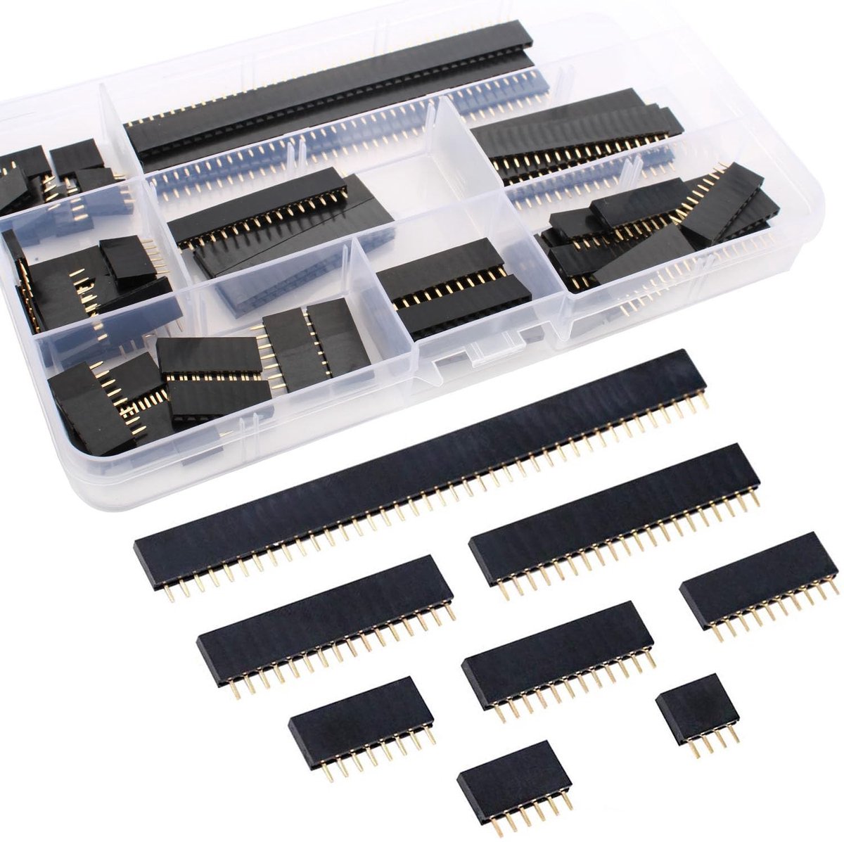 60-delige Pin Header Connector Set 2.54mm voor Arduino en PCB