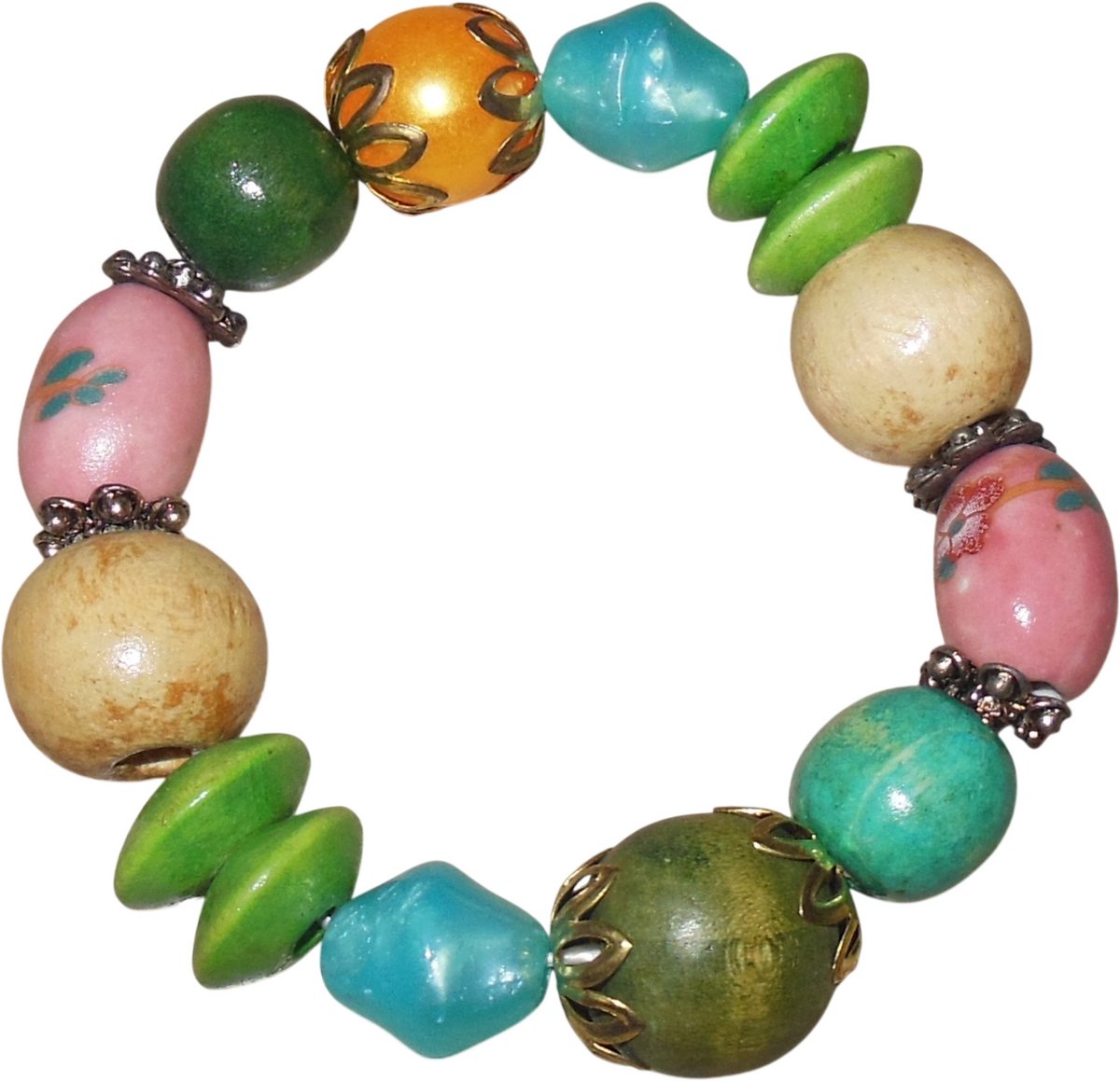 Armband diverse kleuren kraaltjes