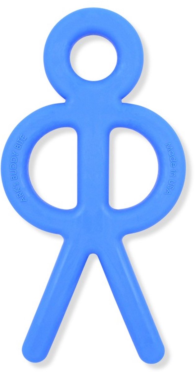 Ark Therapeutics bijtspeeltje Buddy Bite kauwfiguur blauw XXT sensorisch speelgoed.