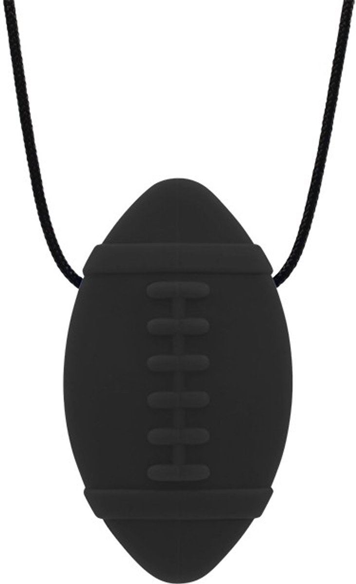 ARK Therapeutic kauwketting voetbal zwart XT medium sensorisch speelgoed.