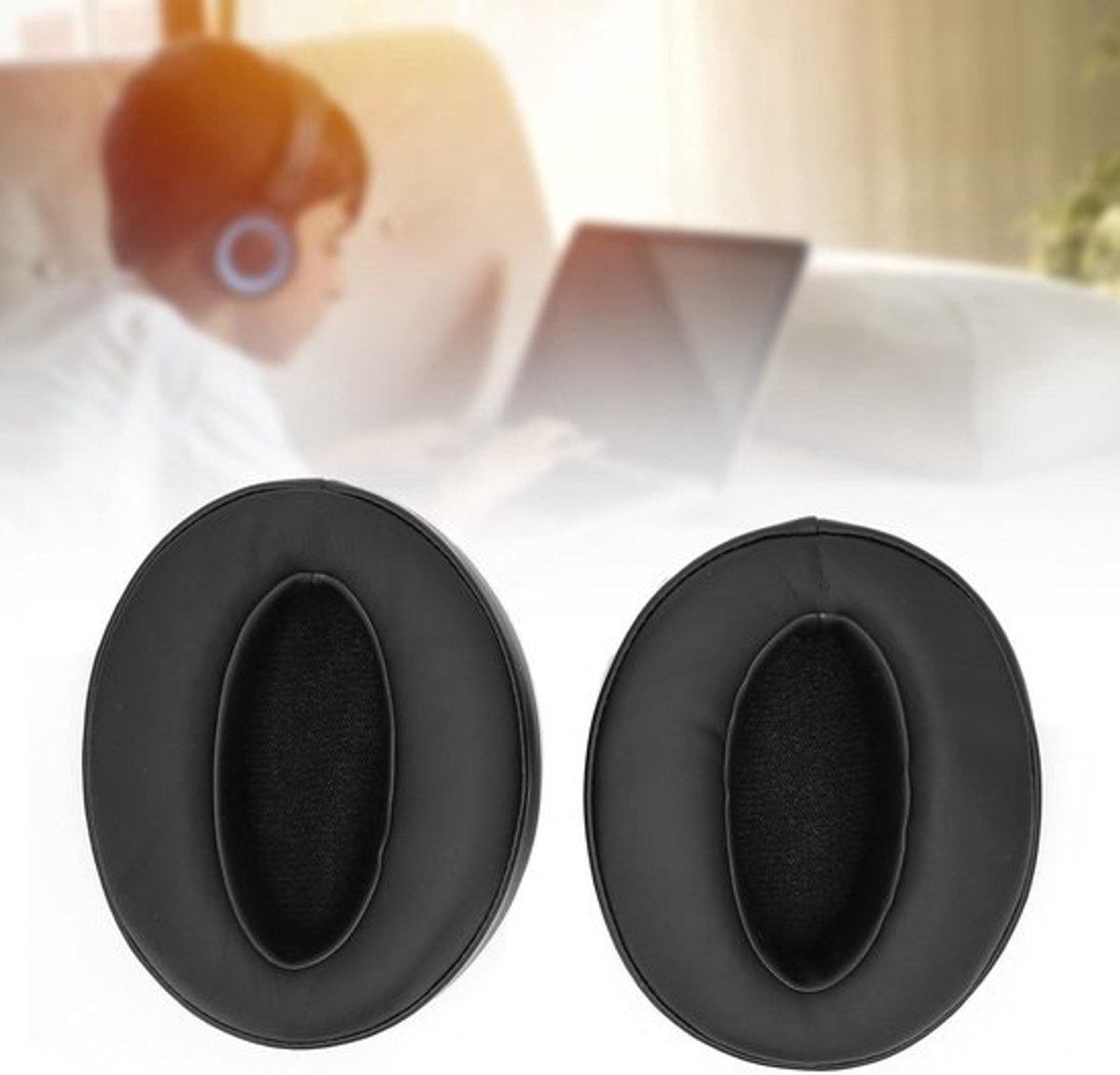 Comfortabele Oorkussens voor Draadloze Headset - Zwart - Geluidsisolerend - Duurzaam