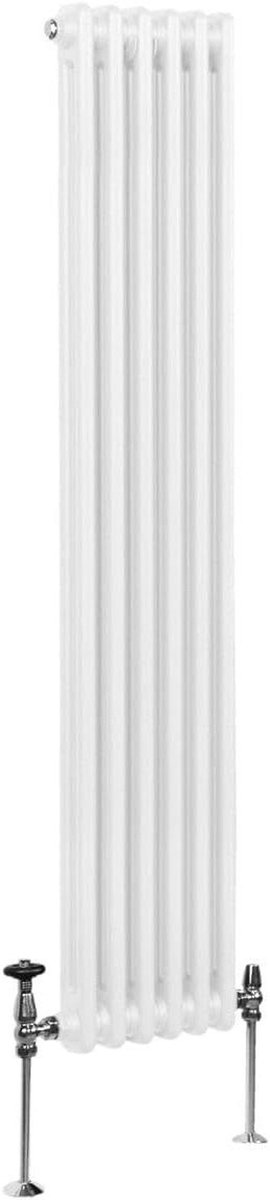 Verticale Radiator - Paneelradiator Verwarming - Ruimte Verwarmen - Hoge Warmteafgifte - 1800 x 292 mm - Glanzend Wit