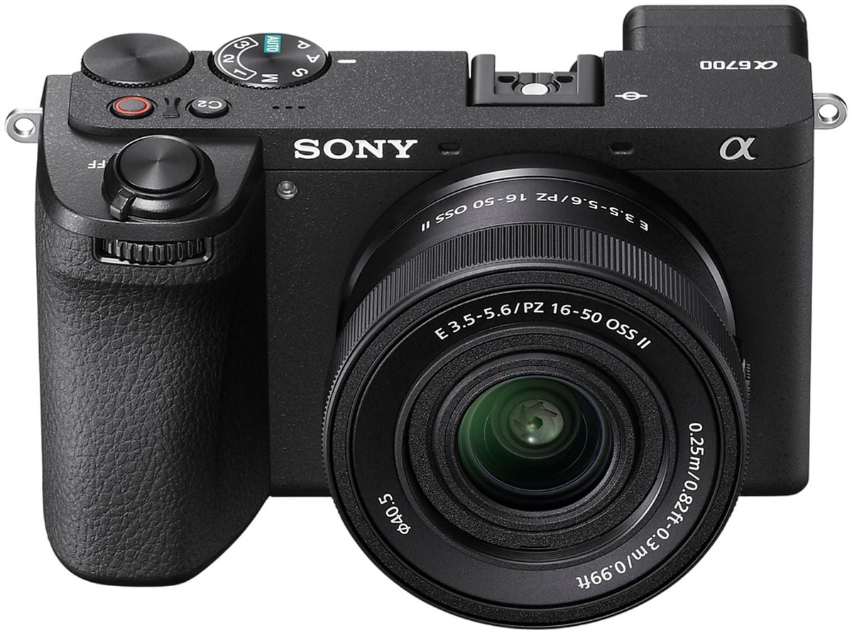 Sony A6700 + E-mount Standaardlens 16 - 50 mm Zwart