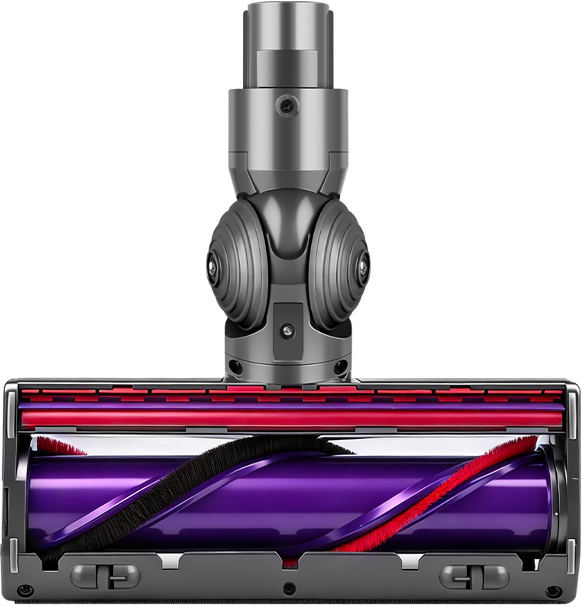 ZENC® Aangedreven Zuigmond Geschikt voor Dyson Steelstofzuiger V15, V11, V10, V8 & V7 - Turbo Borstel - Vloerzuigmond - Stofzuigermondstuk - Opzetstuk - Mondstuk - Stofzuigeraccessoires - Grijs — afbeelding 5