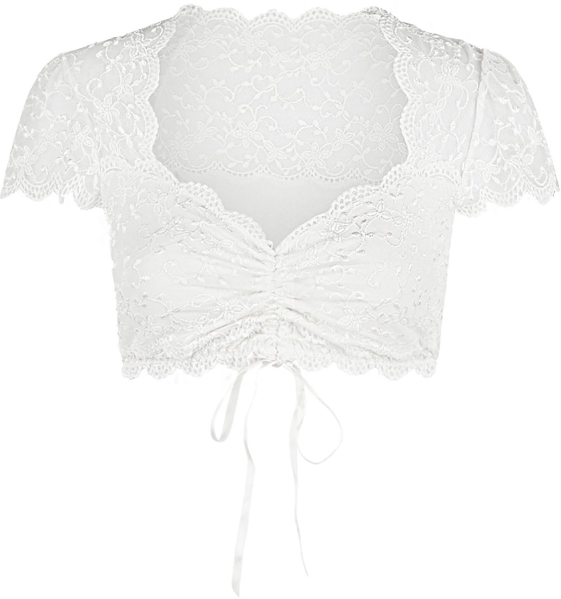 Dirndlblouse kortarm Nina