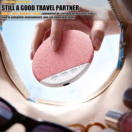 Kussenspeaker - Onder kussen speaker - Rustig slapen - Ultradun ontwerp - 11 cm dik - Roze — afbeelding 4