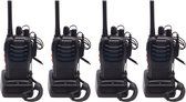 Walkietalkie - Set van 4x Baofeng BF-88E PMR portofoons - Met headsets