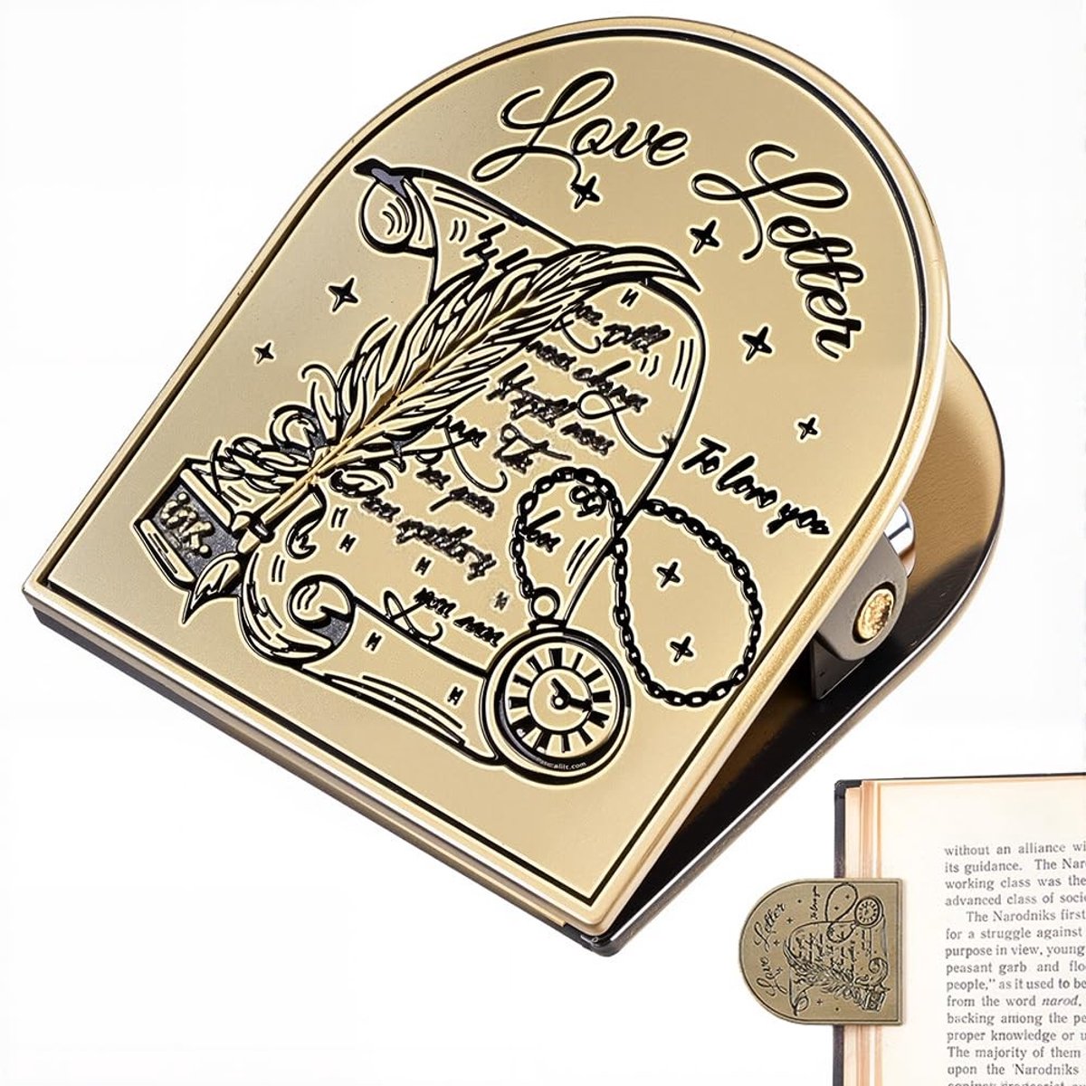 aladdien - Reizigers Journal Clip - Vintage Legering - Decoratieve Boek Klem - Antiek Brons - Kunst Journaling - Ideaal voor Reizigers en Creatieve ..